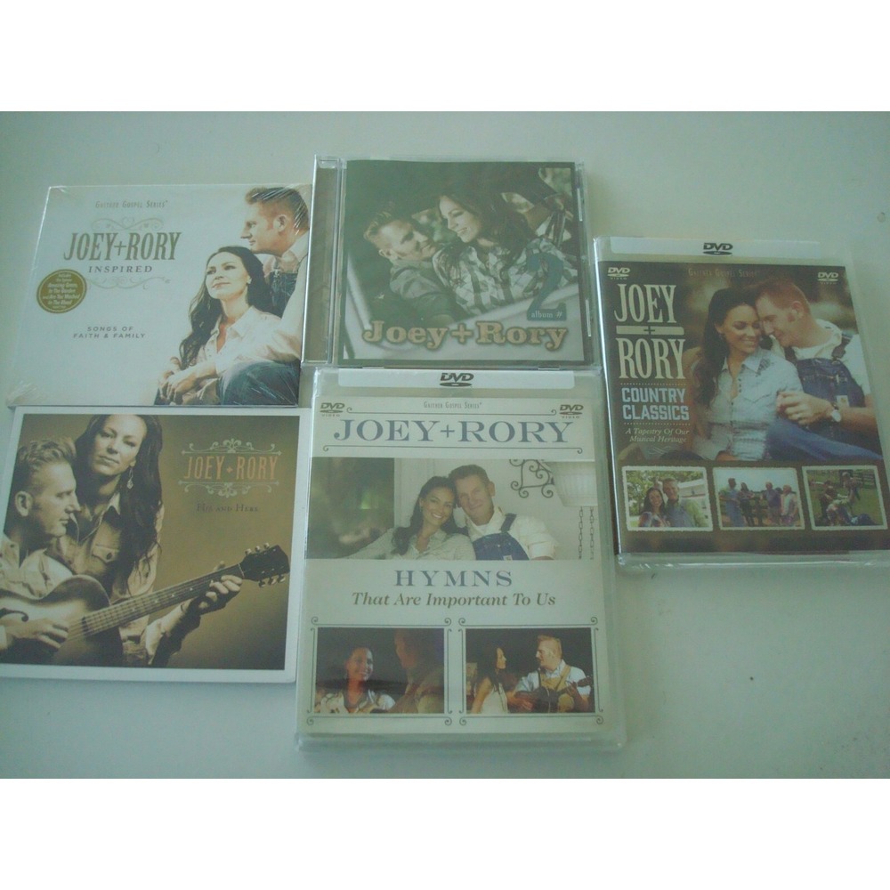 New Joey & Rory Lot of 5 CD &  DVD's Country Classics, Songs Of Faith, Hymns NEW